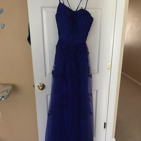 royal blue prom dress - Picture 4 of 6